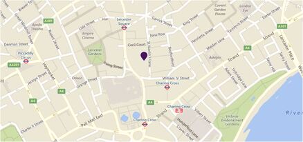 Premier Inn Covent Garden Location Map
